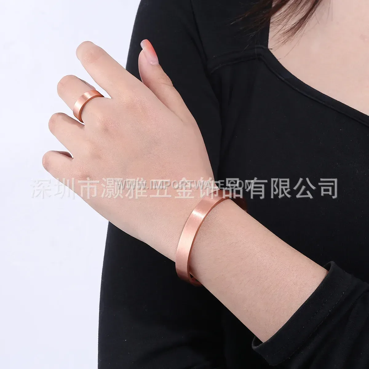 Vintage Pure Red Copper Magnetic Bangle Bracelet