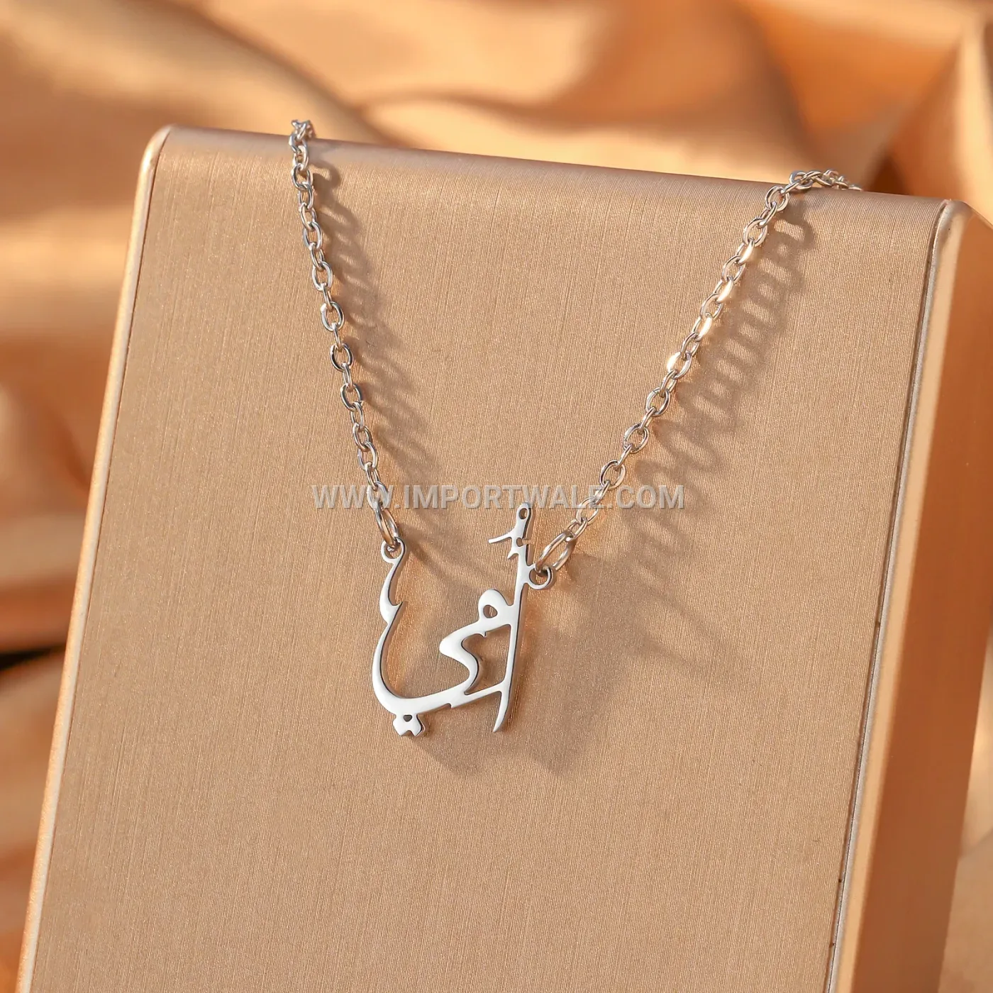 Stainless Steel Ummi Arabic Calligraphy Mother Pendant Necklace