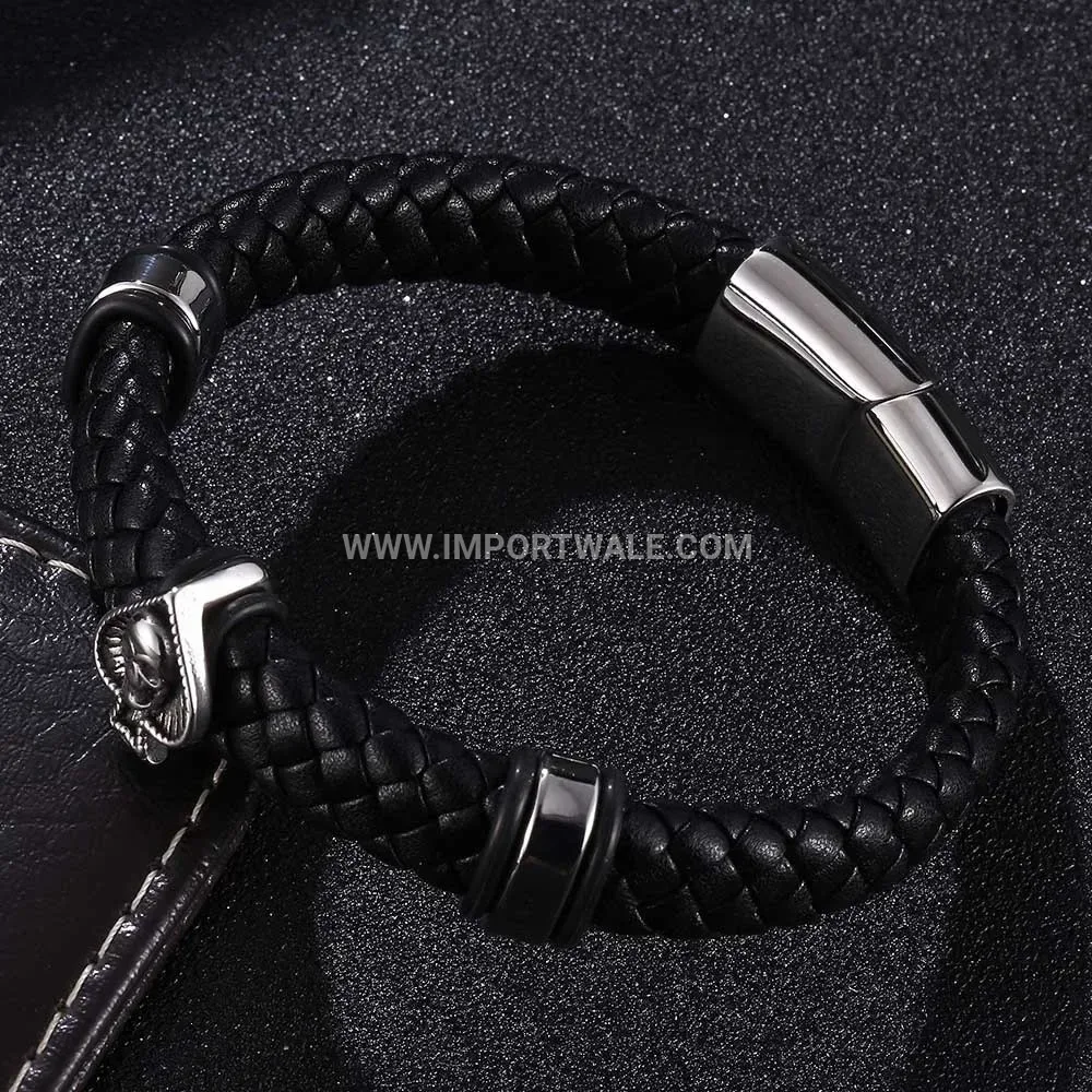 Four-in-One Plated Titanium Steel Magnetic Chain Bracelet