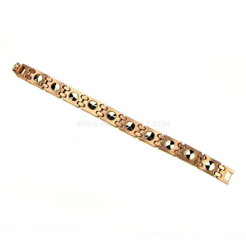 Chic Rose Gold Pure Titanium Bio Magnetic Bracelet