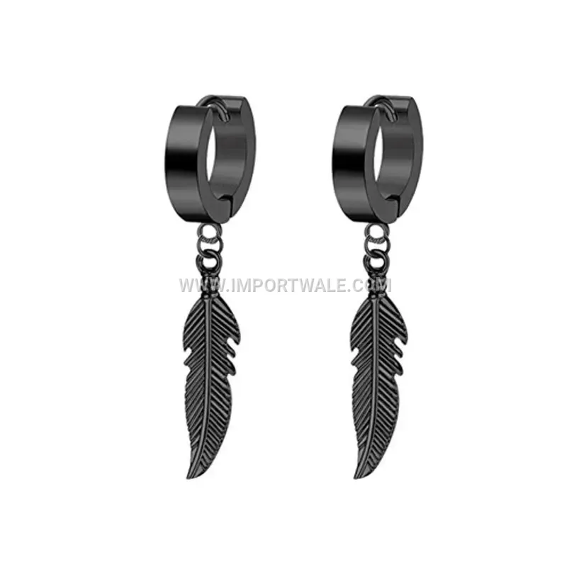 Stainless Steel Wing Shaped Non Pierced Drop Ear Clips