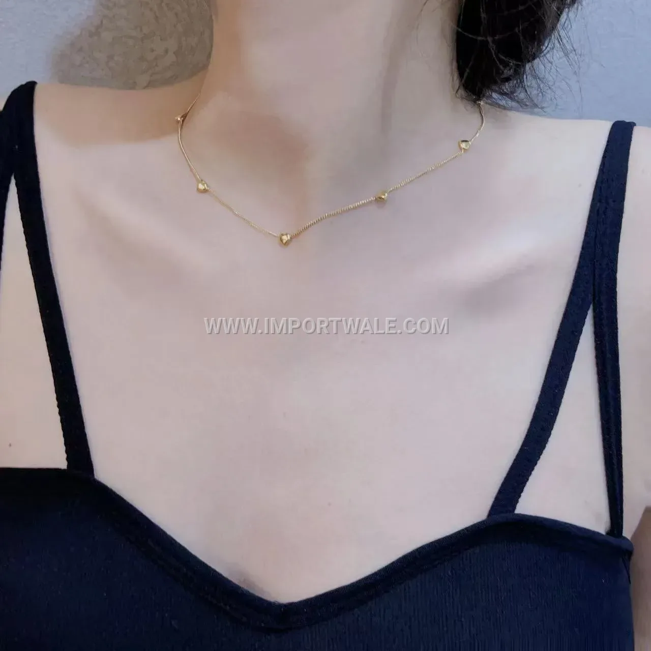 Chic Titanium Steel Heart Accent Jewellery Piece