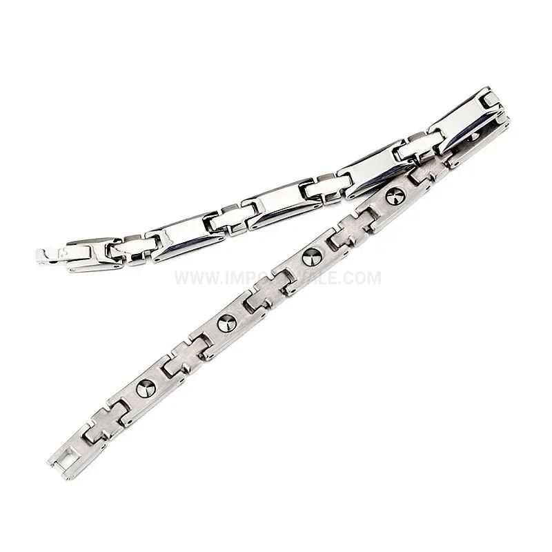 Elegant Titanium Hematite Bio Magnetic Therapy Bracelet