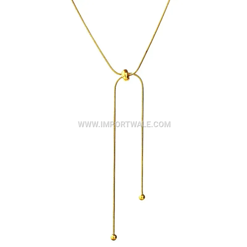 Adjustable Snake Bone Stainless Steel Clavicle Chain Necklace