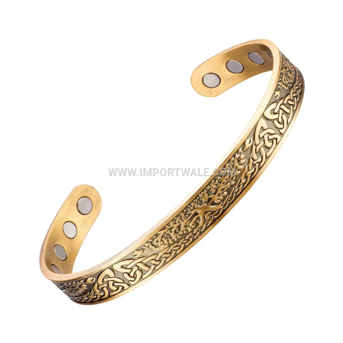 Tree of Life Vintage Copper Magnetic Therapy Bangle