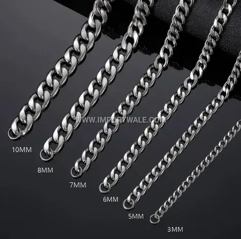 Stainless Steel Double Weave Cuban Link Necklace