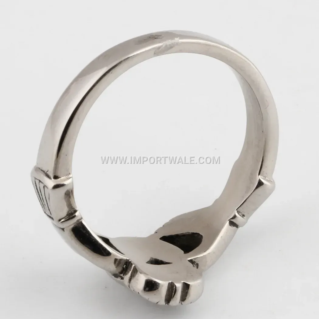 Traditional Crown Stainless Steel Love Band Ring