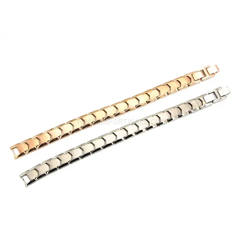 Modern Classic Unisex Stainless Steel Bio Magnetic Bracelet