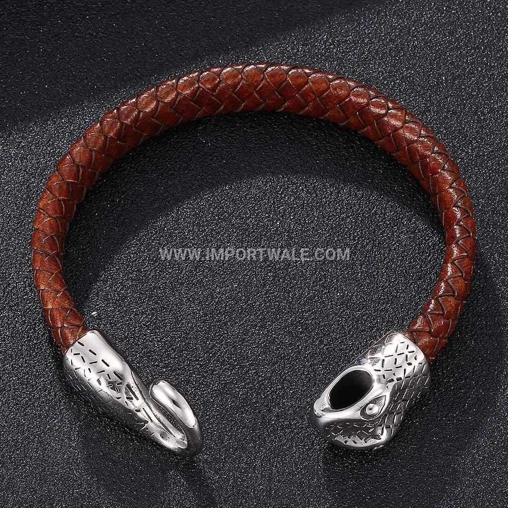 Women's CNC Rhinestone Magnetic Stainless Steel Bangle Bracelet