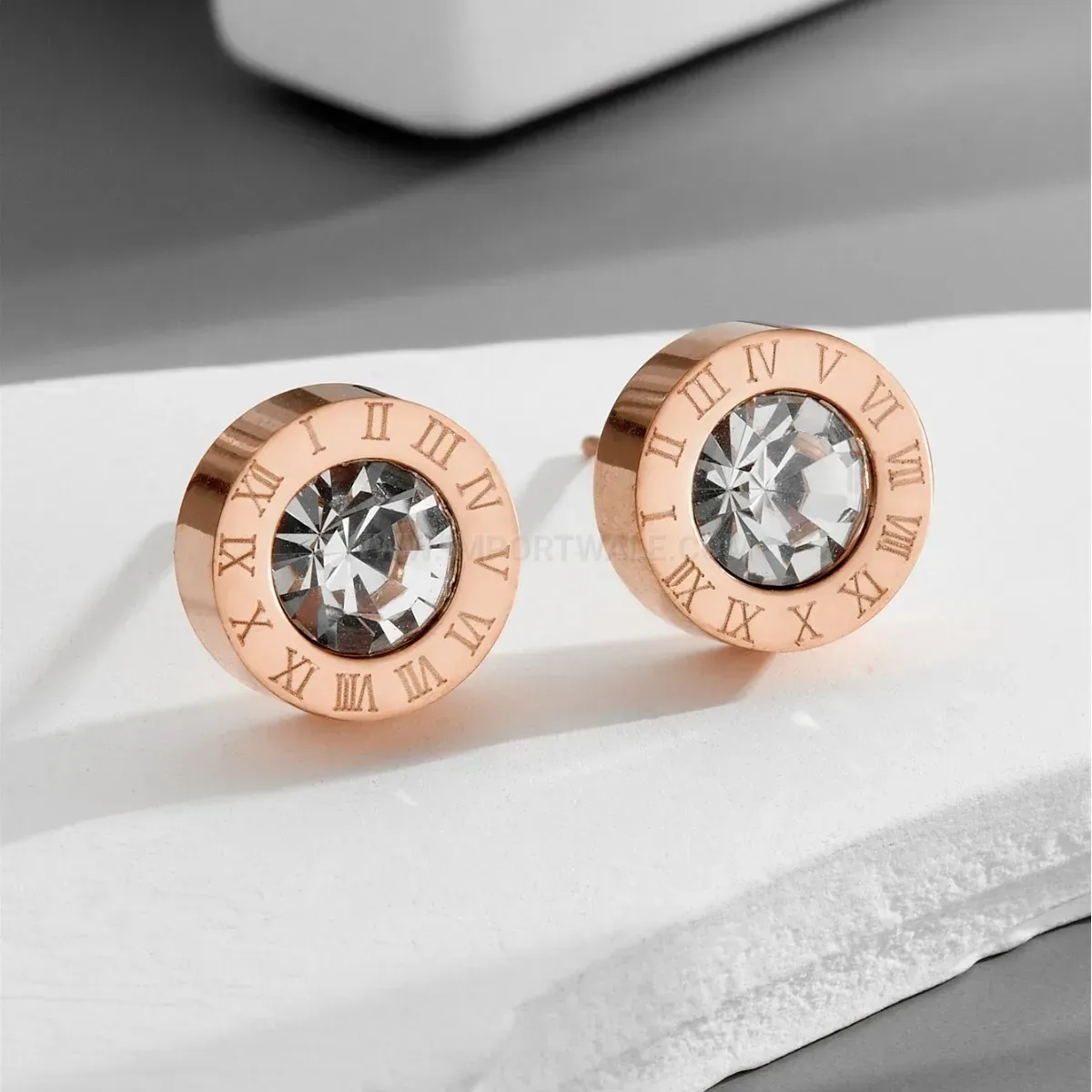 Minimalist Mother of Pearl Clover Titanium Steel Stud Earrings