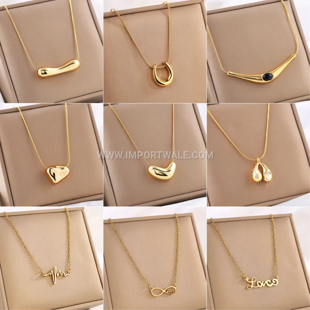 Sleek Stainless Steel Heart Pendant Snake Chain Necklace for Women