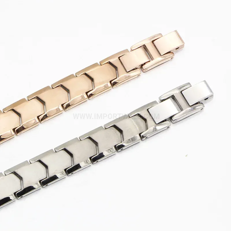 Modern Classic Unisex Stainless Steel Bio Magnetic Bracelet