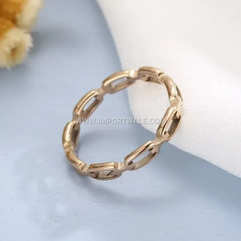 Delicate Cutout Chain Stainless Steel Band