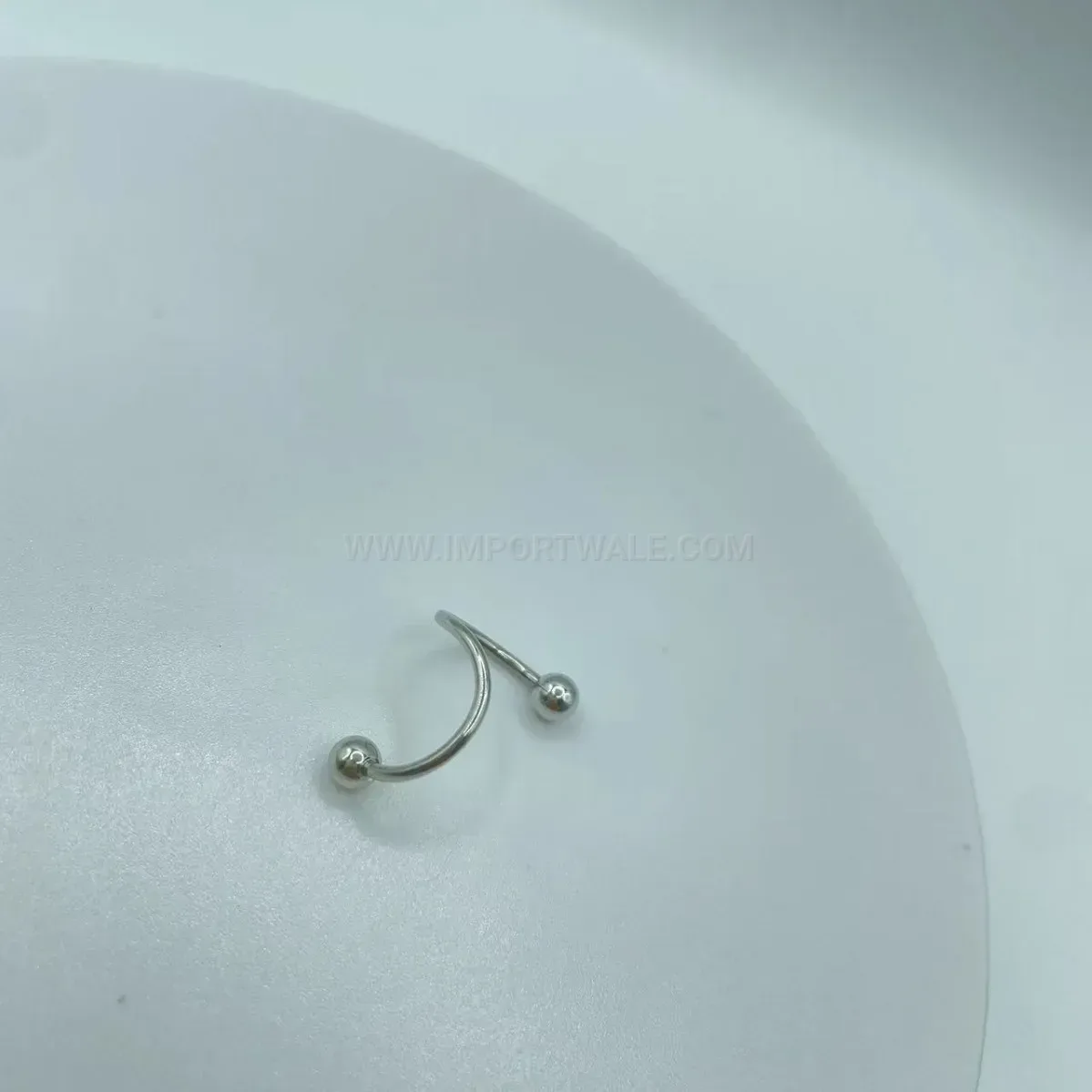 Trendy Vintage Stainless Steel S-Bar Piercing Earring Body Jewelry