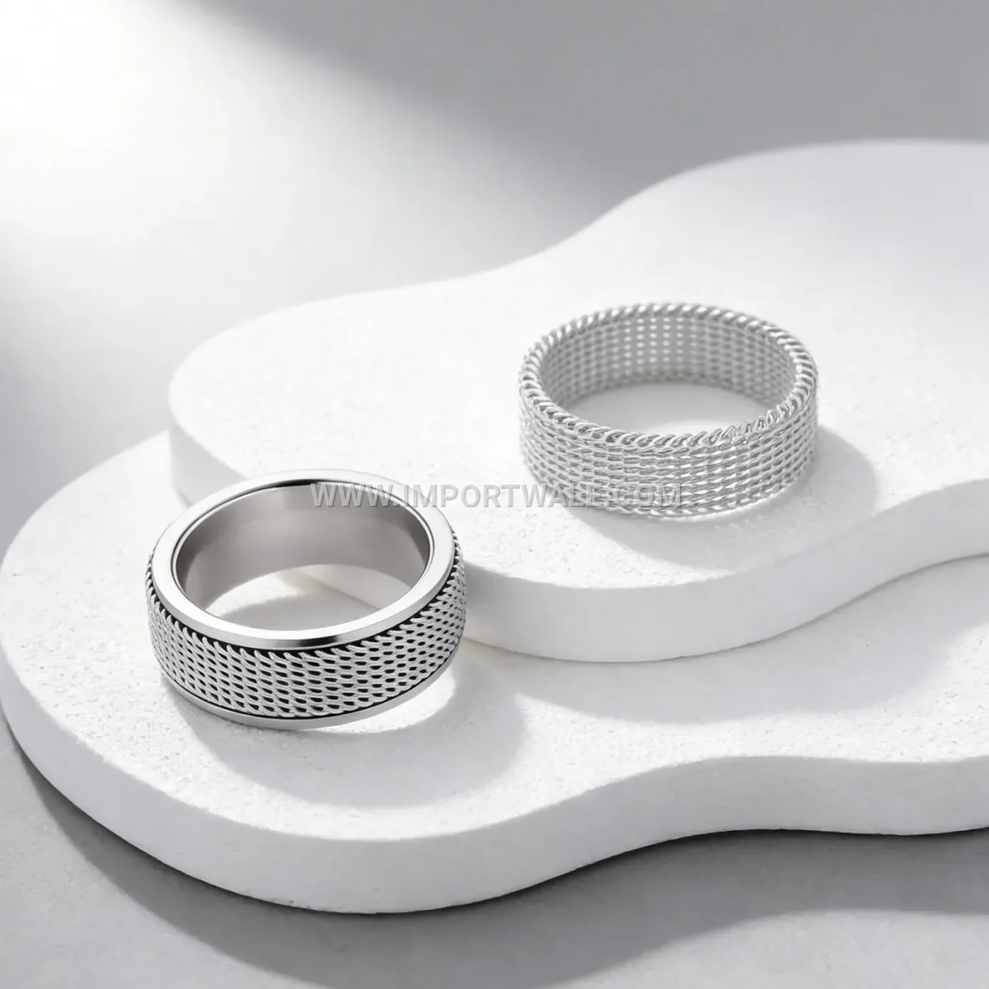 Crown Motif Stainless Steel Band Ring