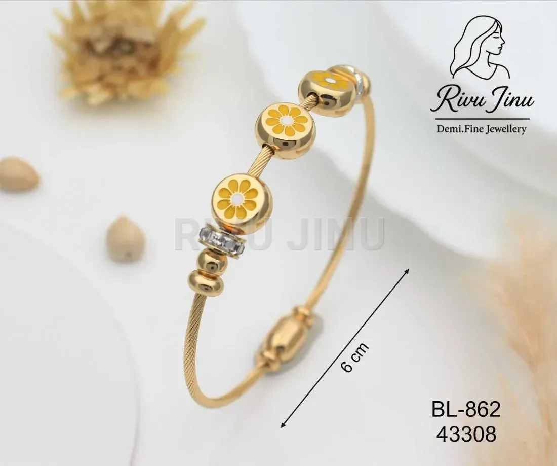 Sleek Stainless Steel Bangle for Women