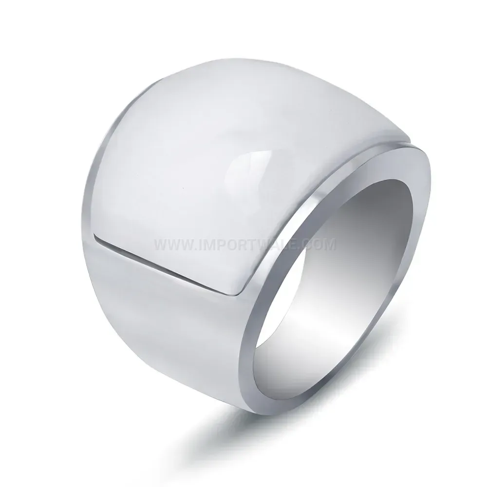 Fashion Vintage Cat Eye Gemstone Stainless Steel Statement Ring