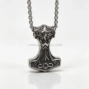 Men's Stainless Steel Thor's Hammer Pendant