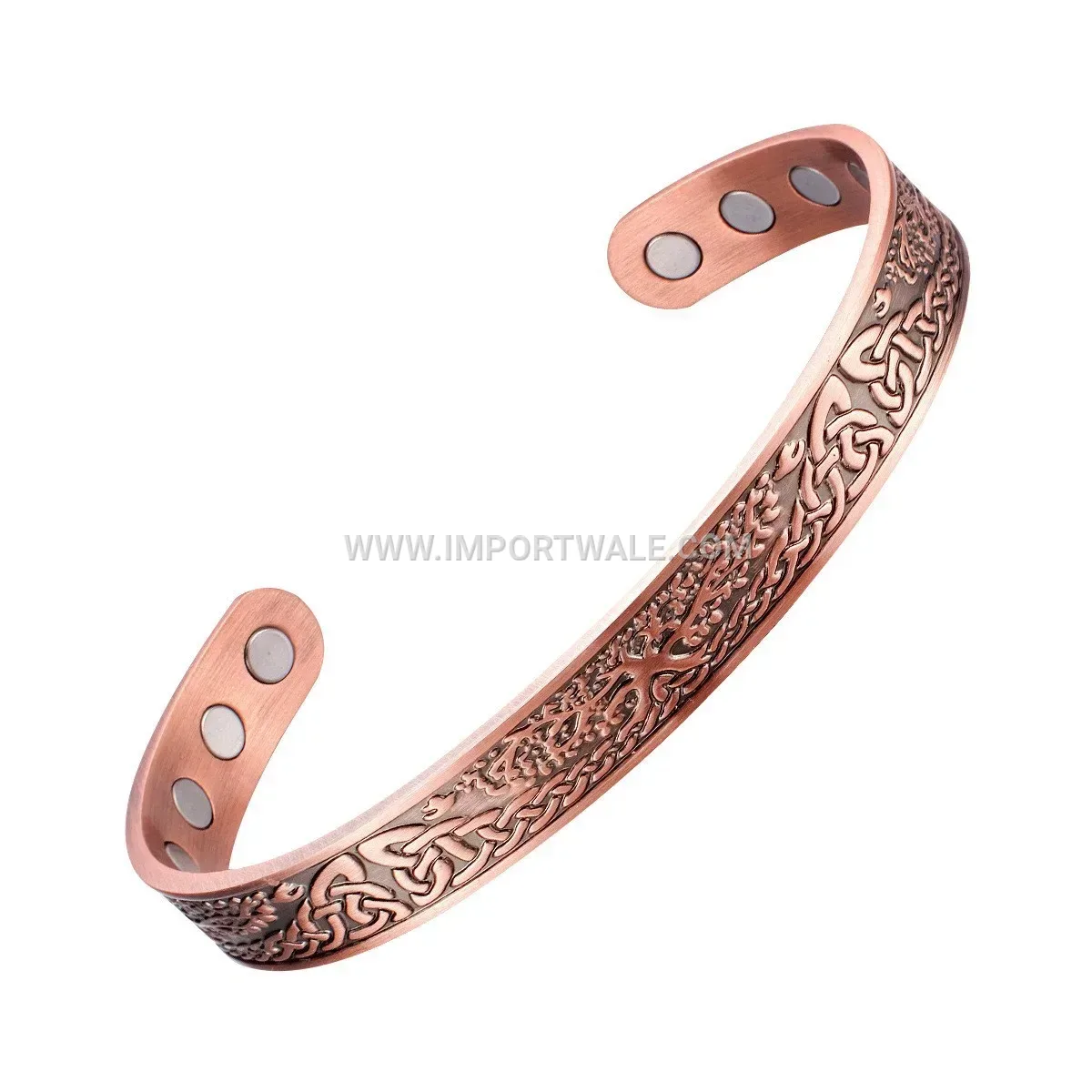 Tree of Life Vintage Copper Magnetic Therapy Bangle
