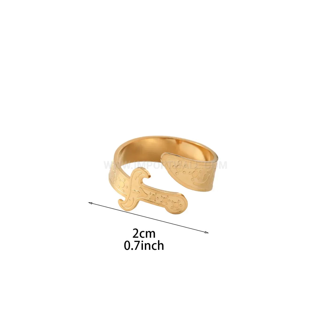 Designer Zulfiqar Sword Stainless Steel Islamic Motif Ring