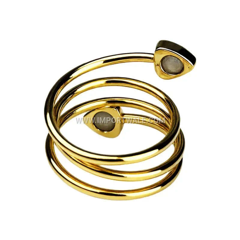 Serpent Heart Brass Dual Magnet Ring