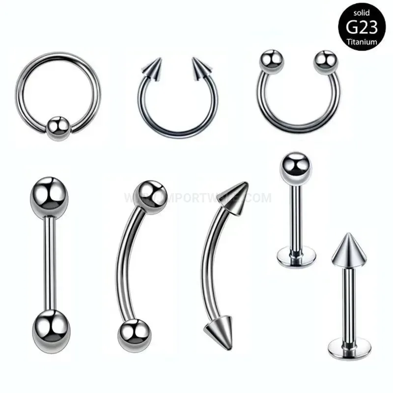 Modern Medical Grade Titanium Alloy Horseshoe Body Piercing Jewelry