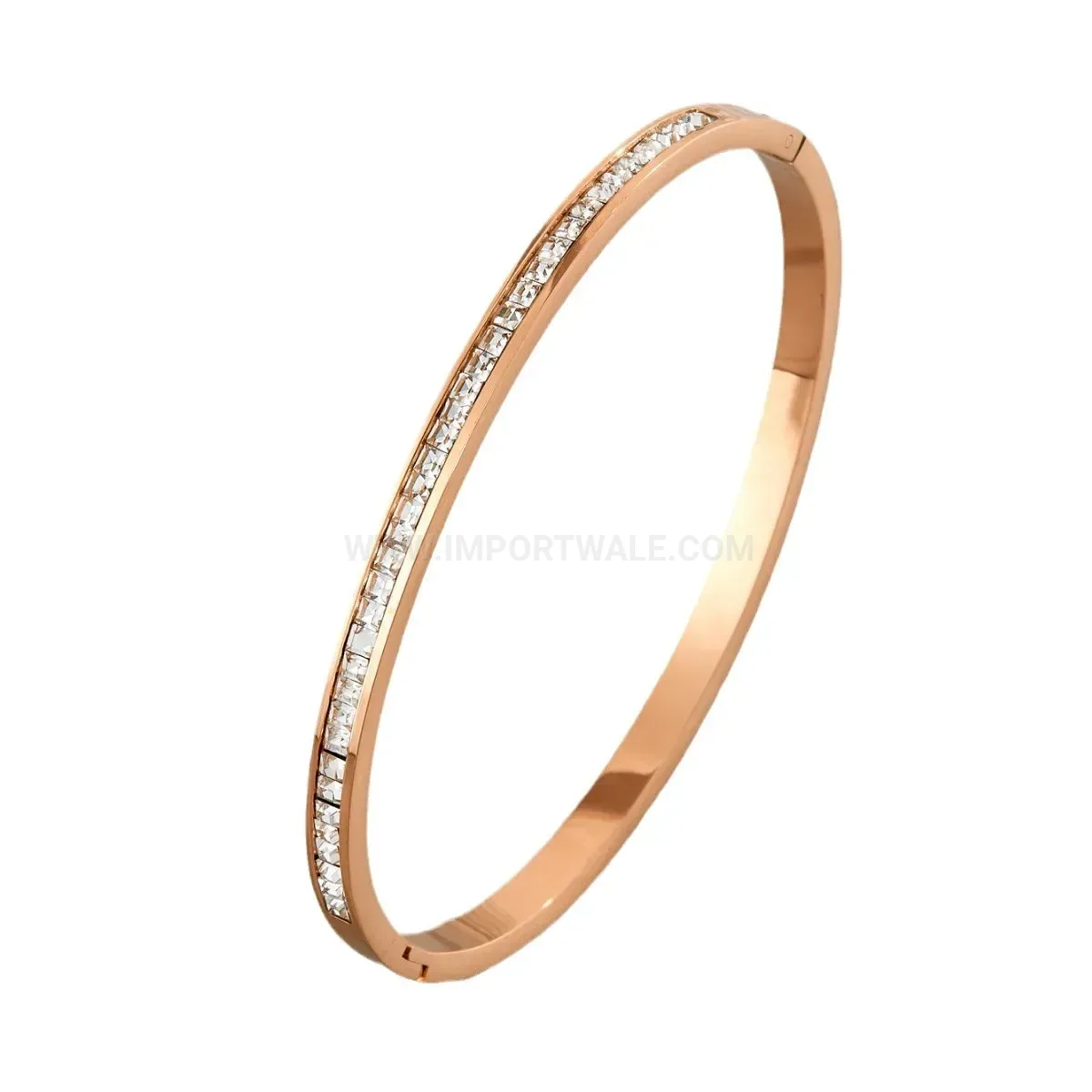 Modern Titanium Steel Mother of Pearl Bangle