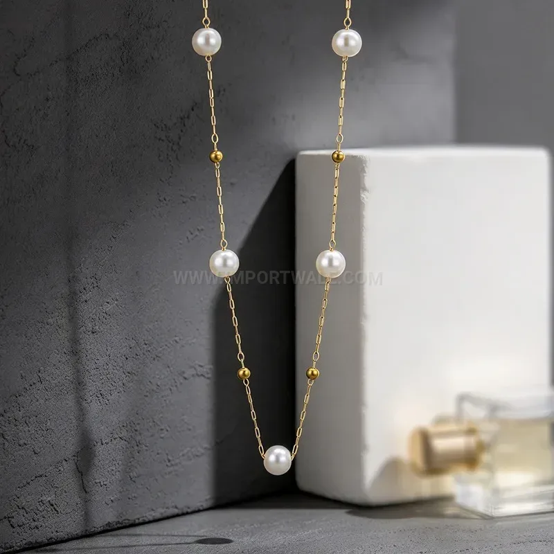 Elegant Minimalist Stainless Steel Shell Letter Heart Pendant Necklace
