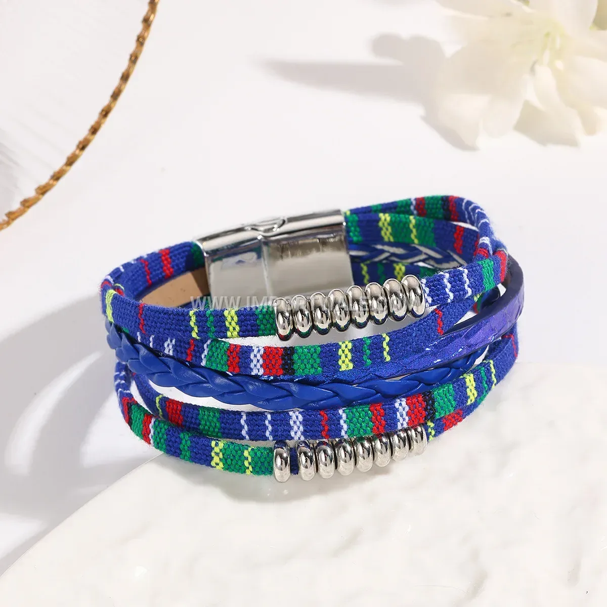 Minimalist Multi-Strand Faux Leather Bohemian Wrap Bracelet