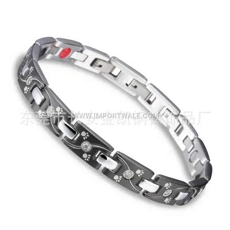 Women's Sleek Bio Magnetic Titanium Steel Chain Bracelet