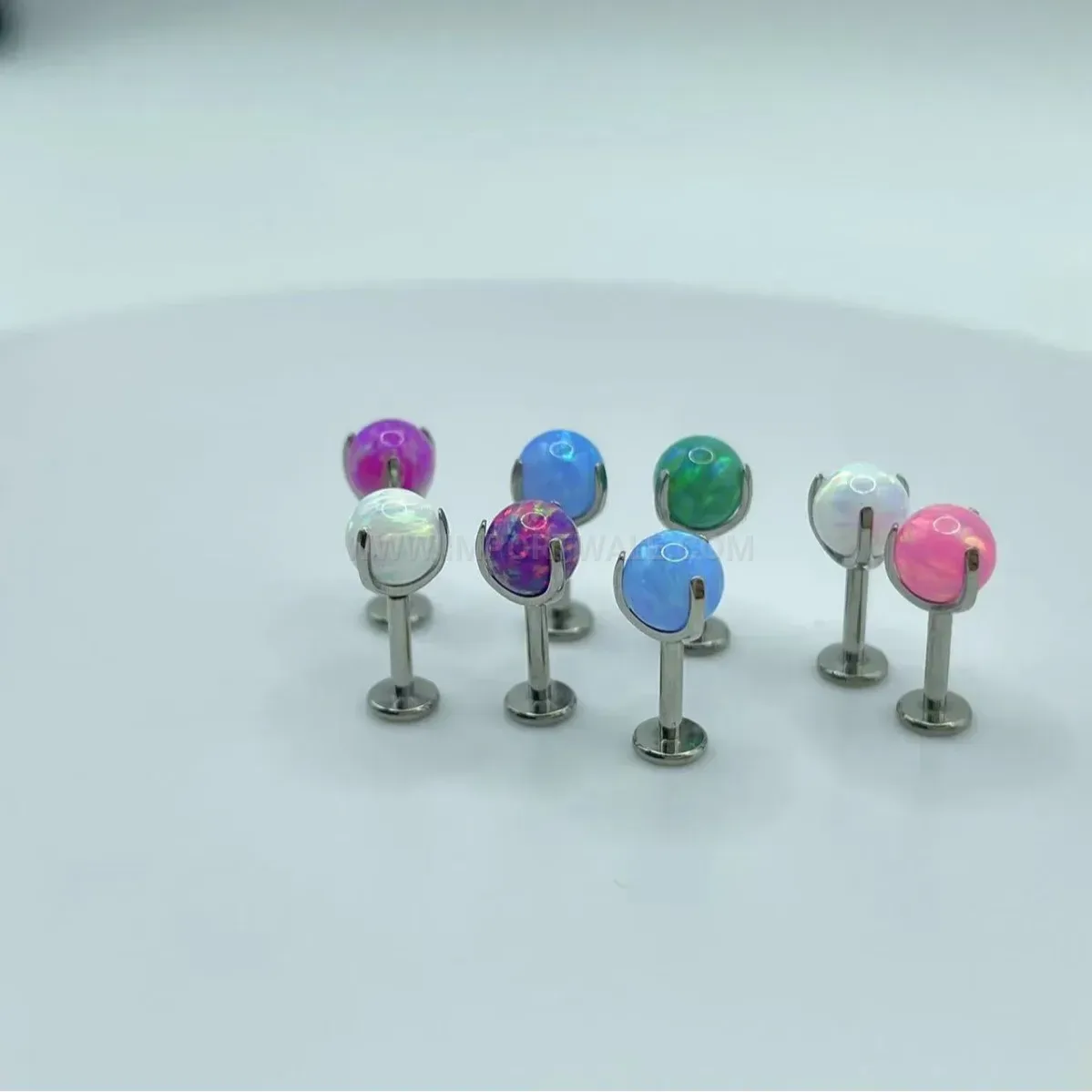 Designer F136 Titanium Opal Constellation Labret Piercing Earring