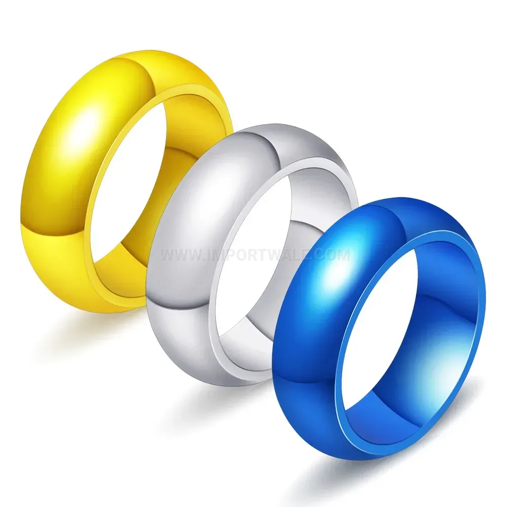 Modern Classic 6mm Stainless Steel Minimalist Men's Band Ring