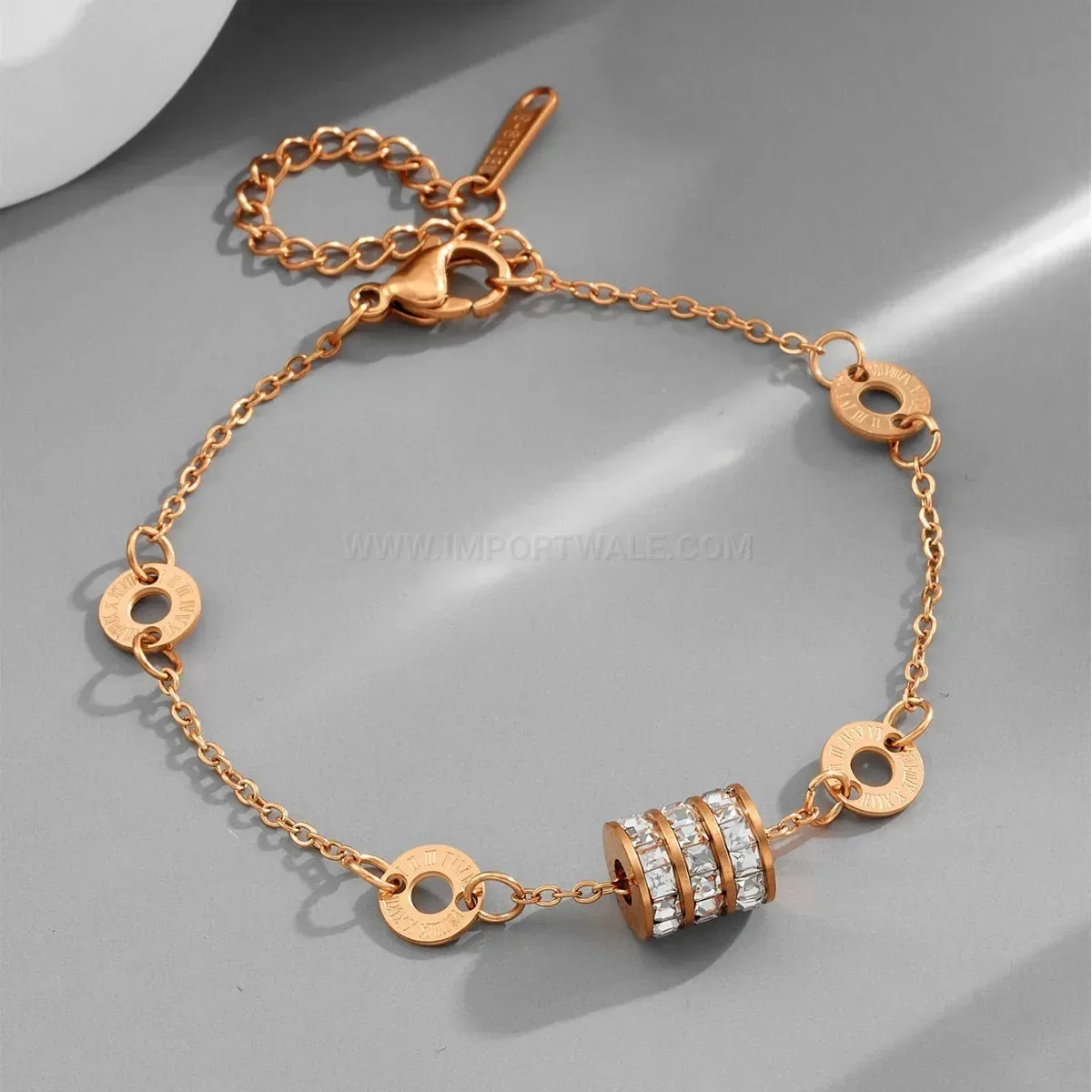 Fashion Geometric Titanium Steel Waist Charm Link Bracelet