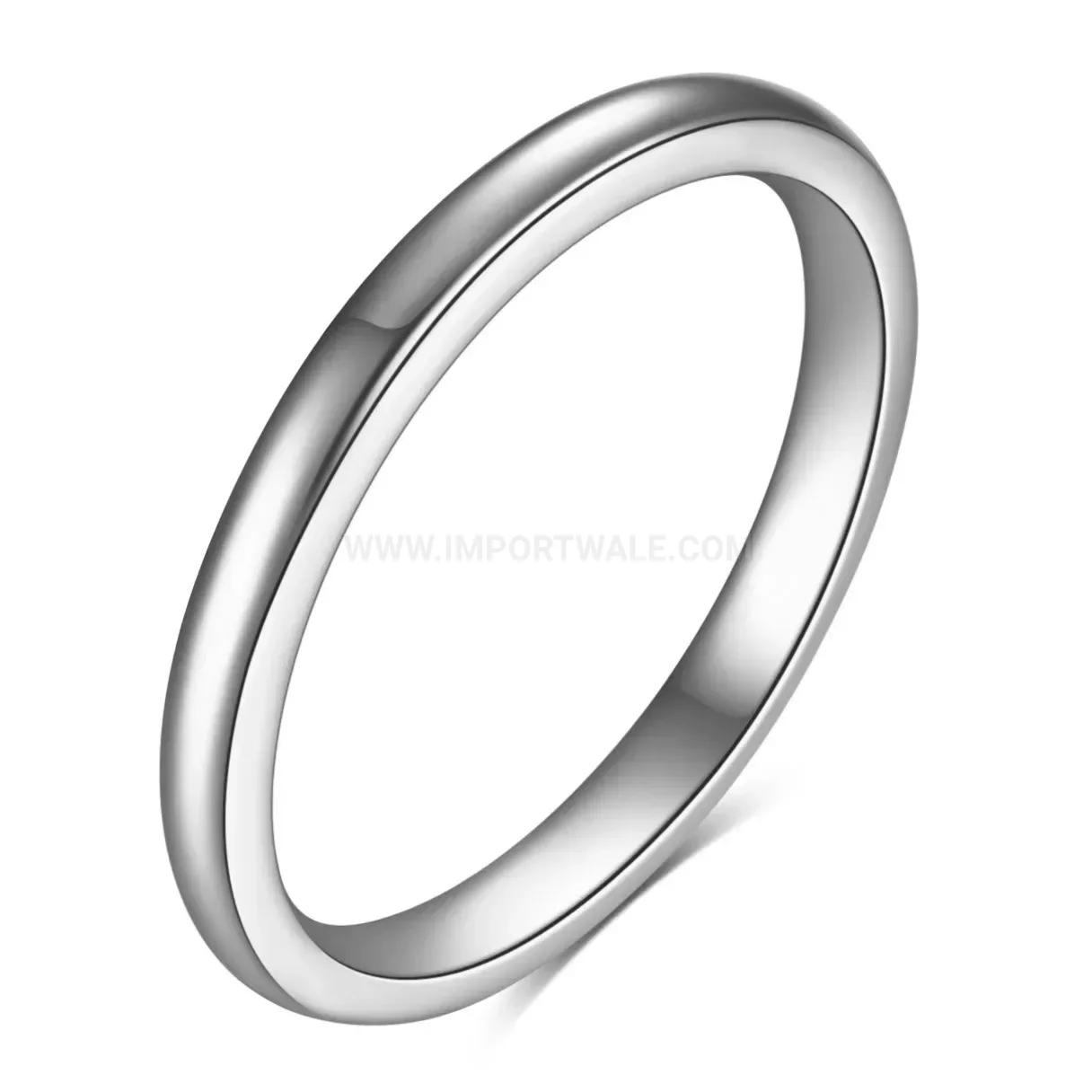 Classic Minimalist 2MM Sleek Stainless Steel Band Ring