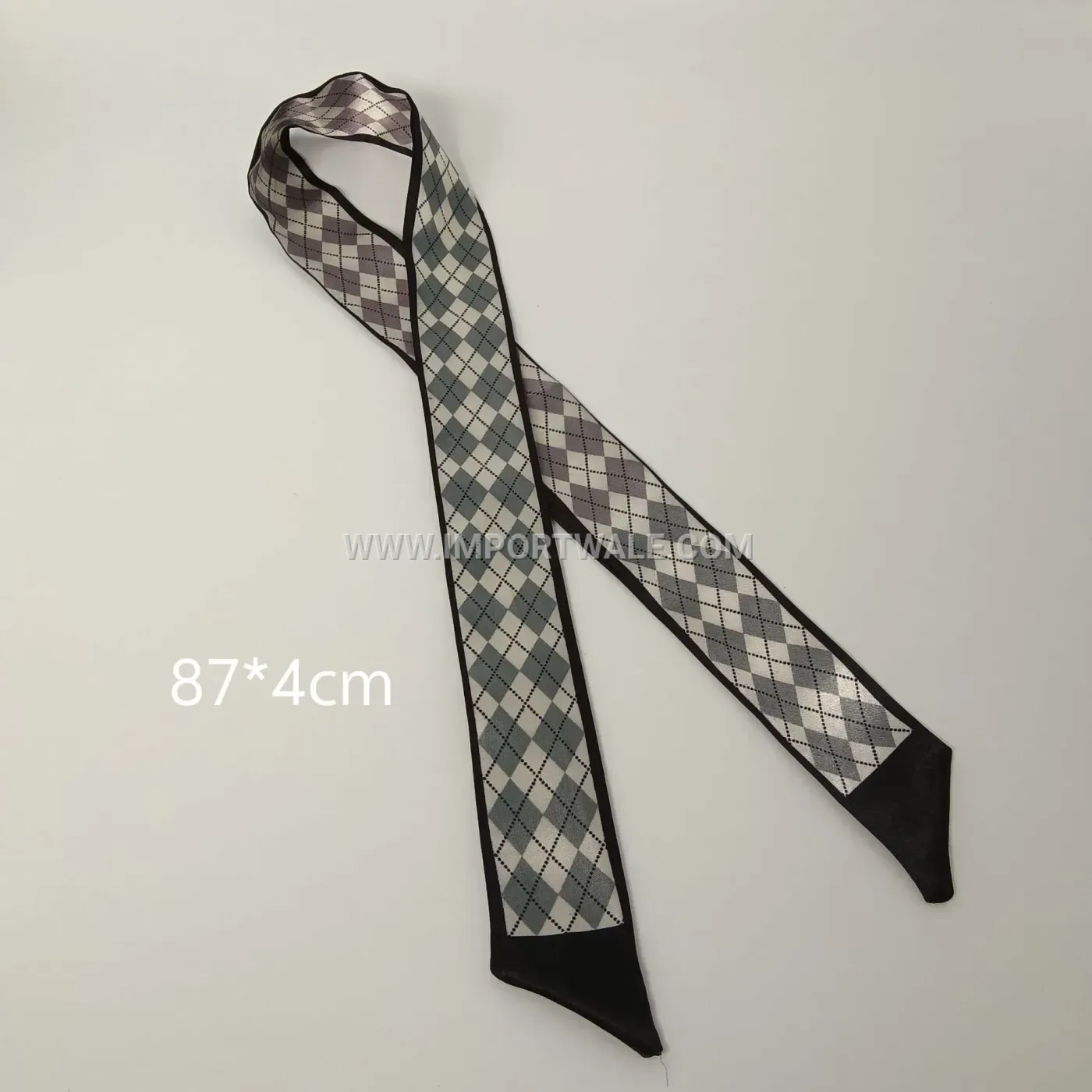 Vintage Satin Printed Hair Scarf and Band