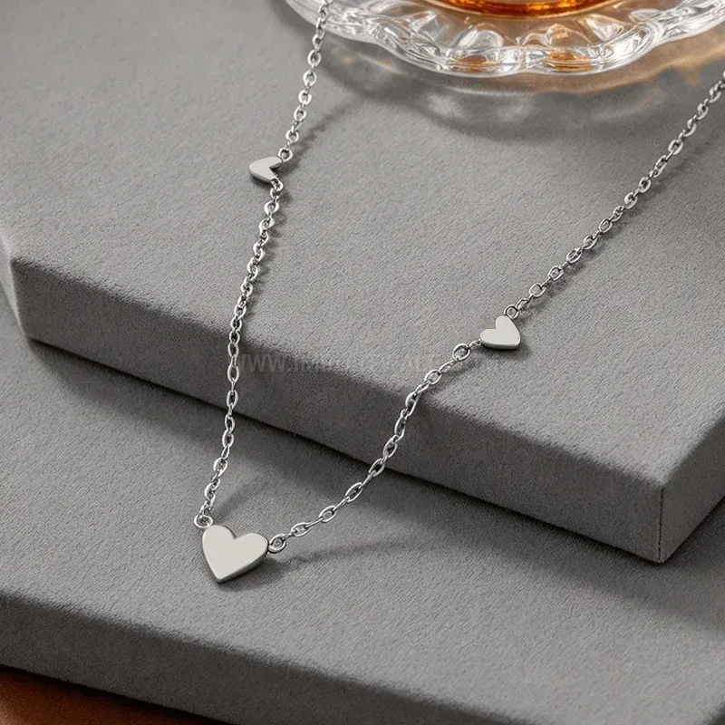 Premium Minimalist Gold Plated Heart Jewelry Set