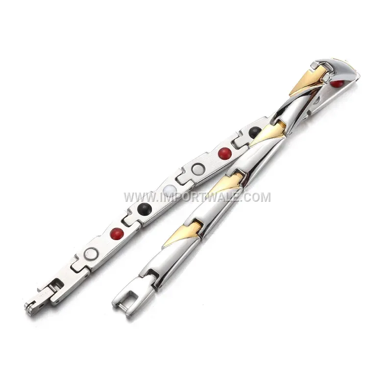 Western Style Titanium Steel Four-in-One Magnetic Bracelet