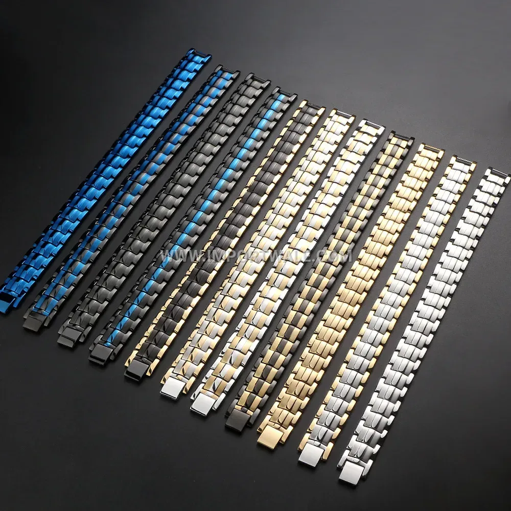 Geometric Line Titanium Steel Magnetic Link Bracelet