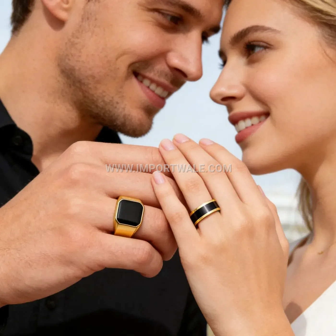 Slender Matte Sandblasted Stainless Steel Stacking Ring