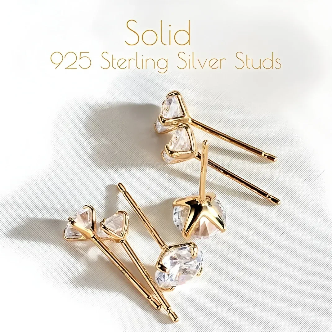 Chic Cubic Zirconia Flower Stainless Steel Cartilage Earring Set