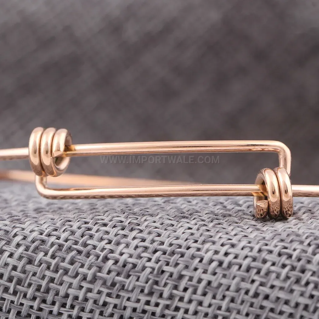Modern Adjustable Polished Stainless Steel Thin Cuff Bangle