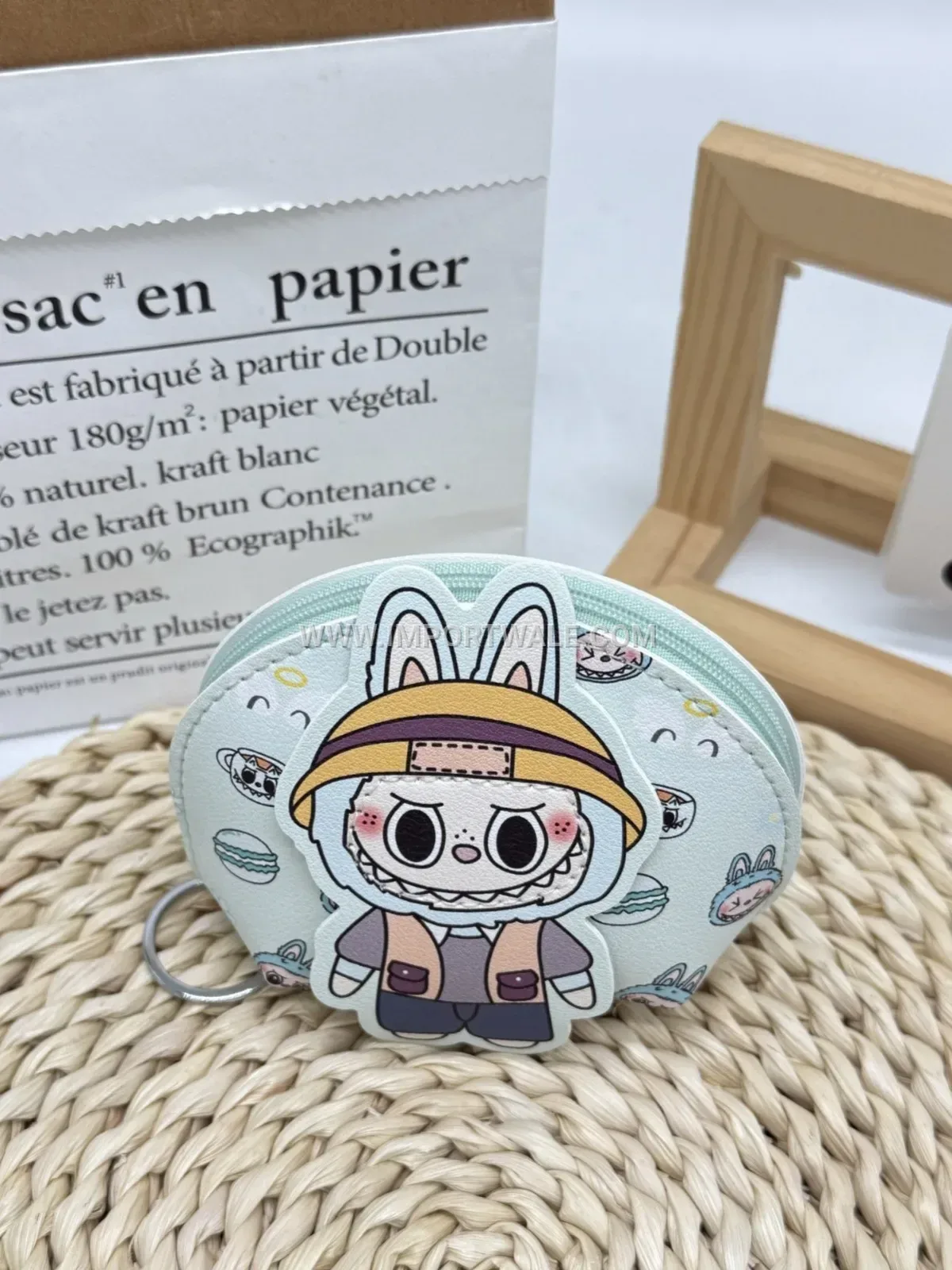 Playful Cartoon Animal Shell Mini Pouch Bag Charm