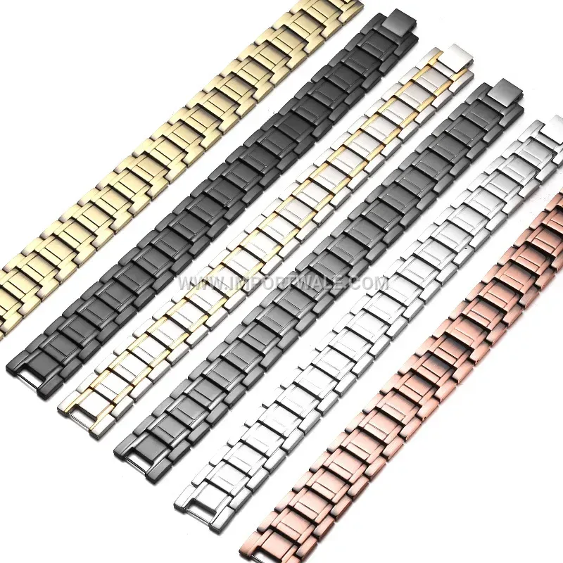 Men Vintage Red Copper Titanium Magnetic Energy Bracelet