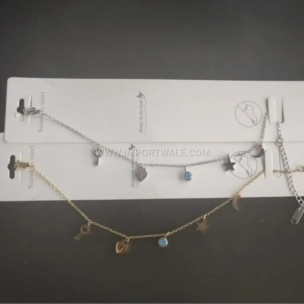 Heart Lock Pendant Stainless Steel Anklet