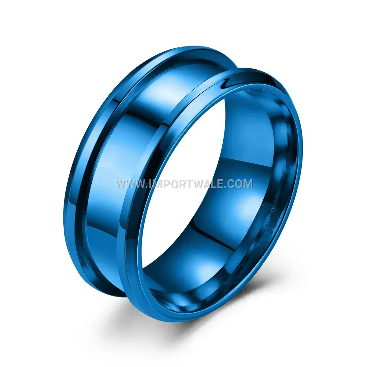 Stainless Steel Beveled Dragon Pattern Band Ring