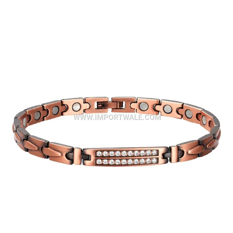 Geometric Copper Bio Magnetic Therapy Bracelet