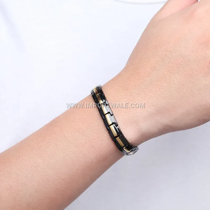 Women's Titanium Steel Chain Magnetic Energy Bracelet