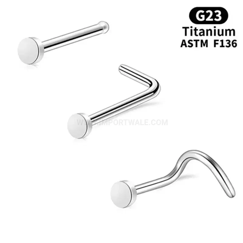 Stylish Titanium Geometric Cartilage Stud Piercing Earring