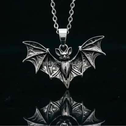Dark Gothic Bat Titanium Steel Pendant