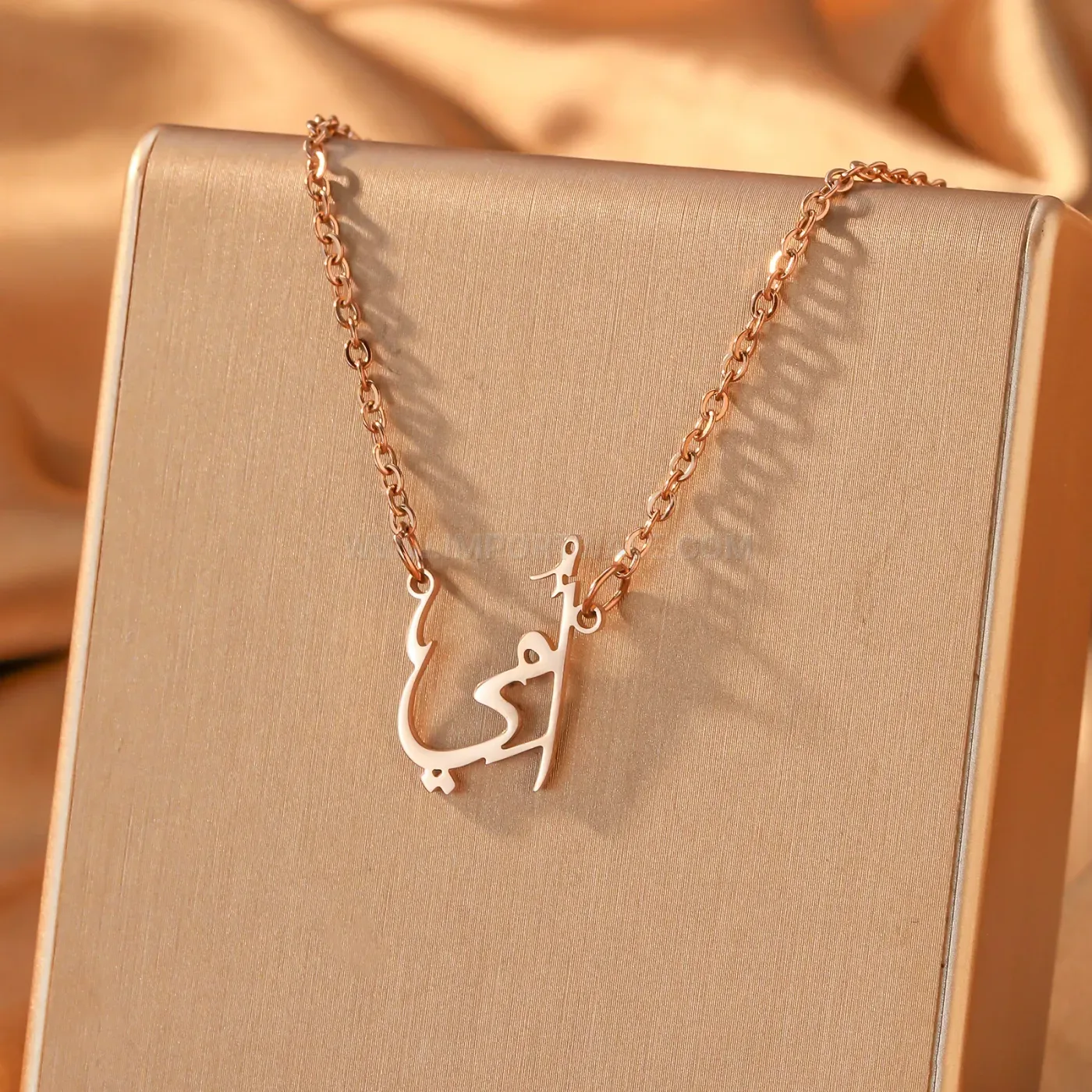 Tarnish Free Stainless Steel Arabic Script Mama Calligraphy Pendant Necklace